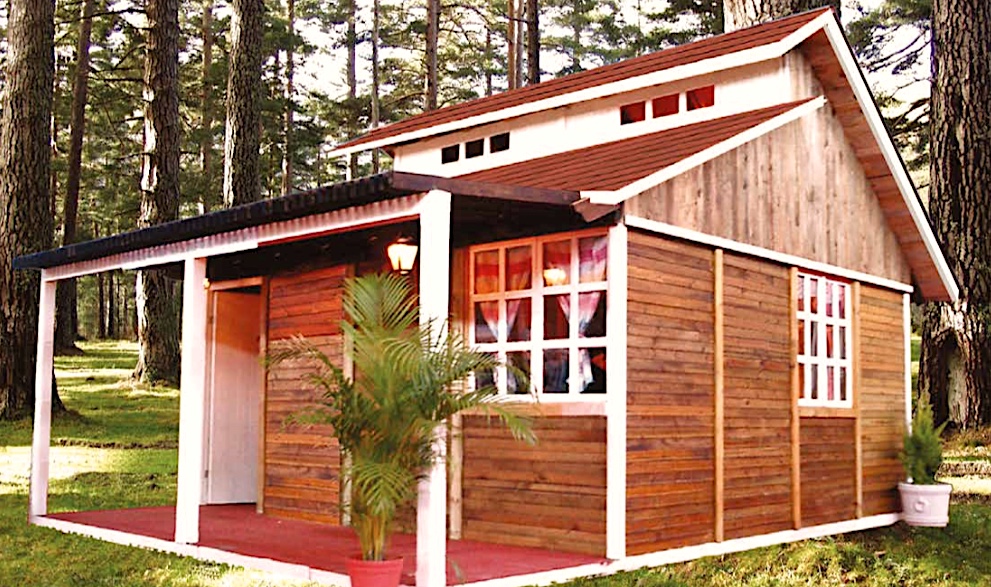 Modelo Bungalow Ecoturístico 44 M2 - Casas Ecológicas de Madera CYFOC